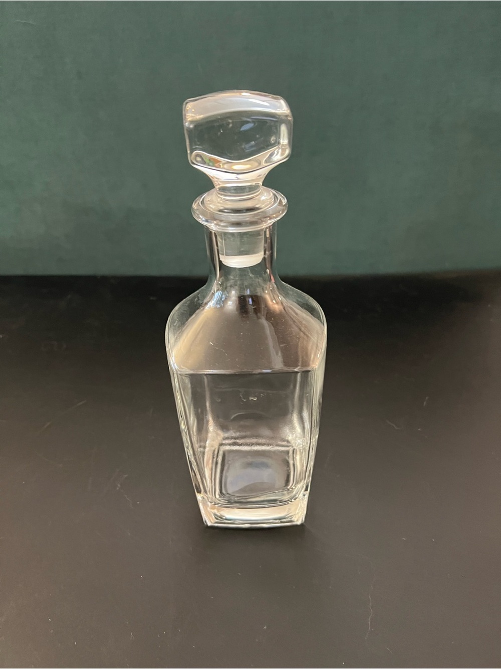 Clear Glass Spirit Decanter with Stopper - Unbranded
